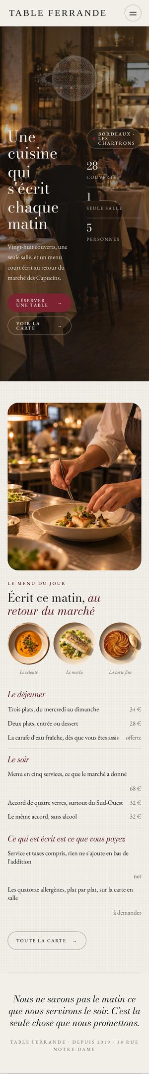 Le même thème sur téléphone